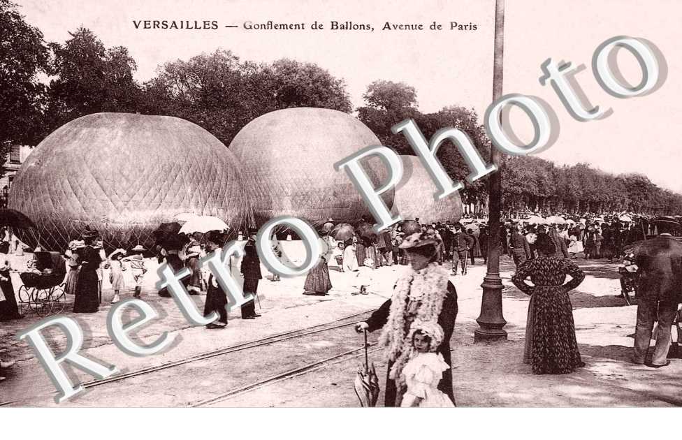 Gonflement de Ballons, avenue de Paris