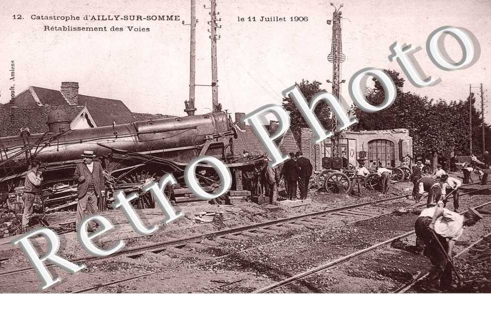 Catastrophe - 11-07-1906 Retablissement des voies
