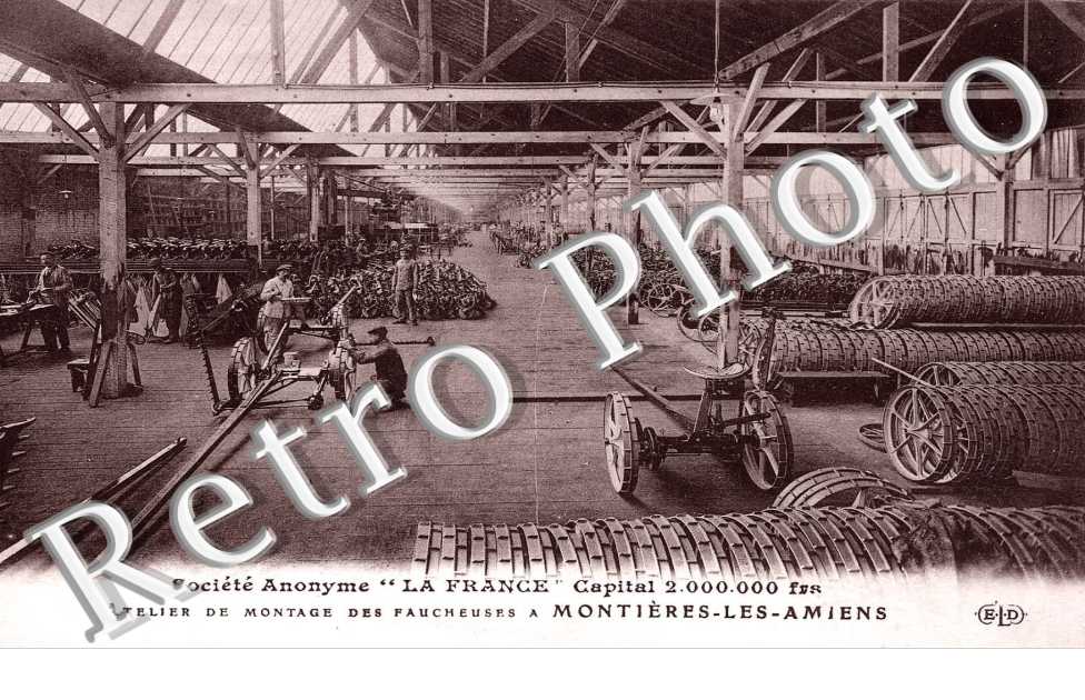 societe anonyme " La France " Atelier de montrage des faucheuses a Montieres-les-Amiens