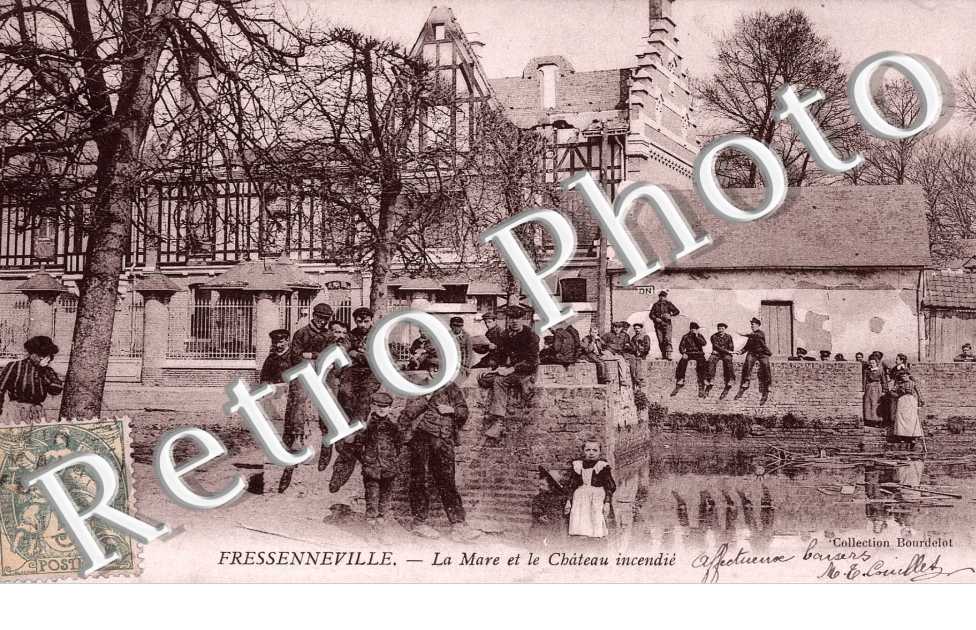 La mare et le chateau incendie