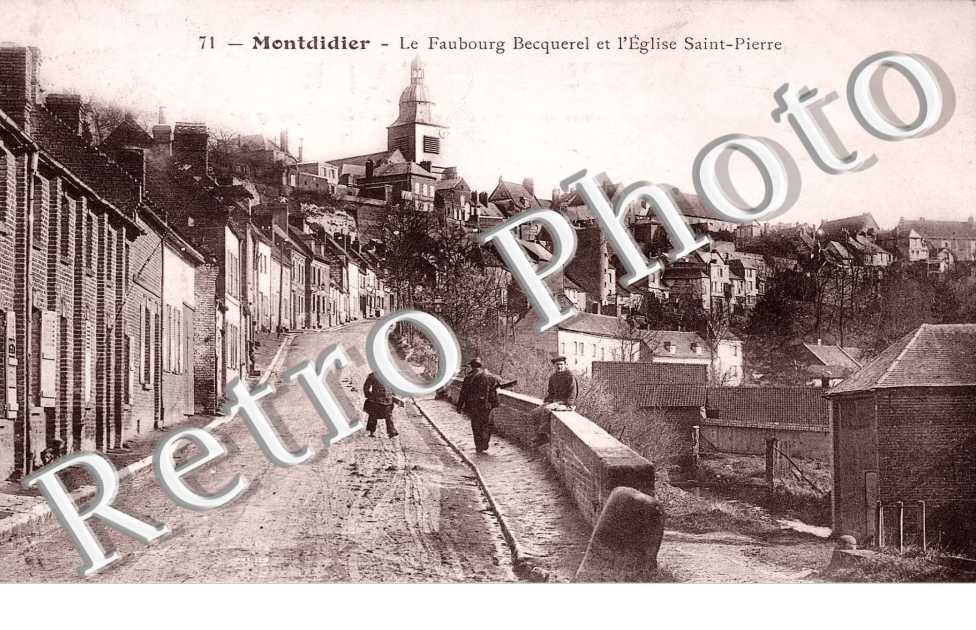 Le faubourg Becquerel et l&#039;eglise  Saint Pierre