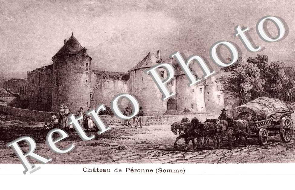 Chateau de Peronne - attelages de chevaux