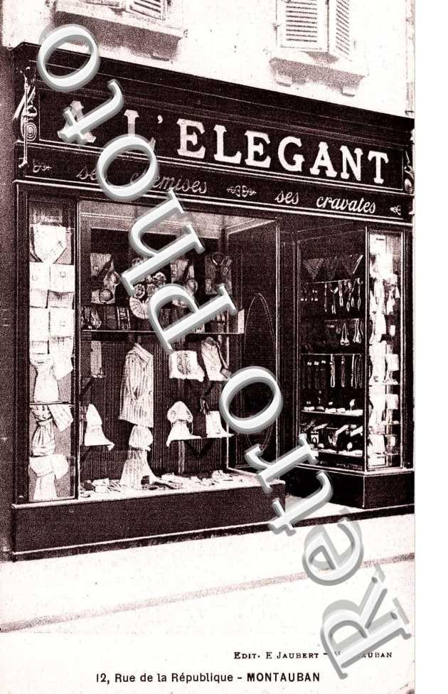 RUE DE LA REPUBLIQUE - Magasin à L&#039;Elégant