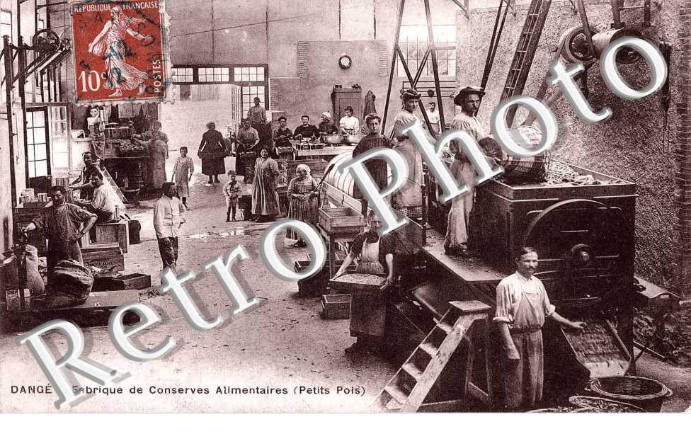 fabrique de conserves alimentaires (petits pois)