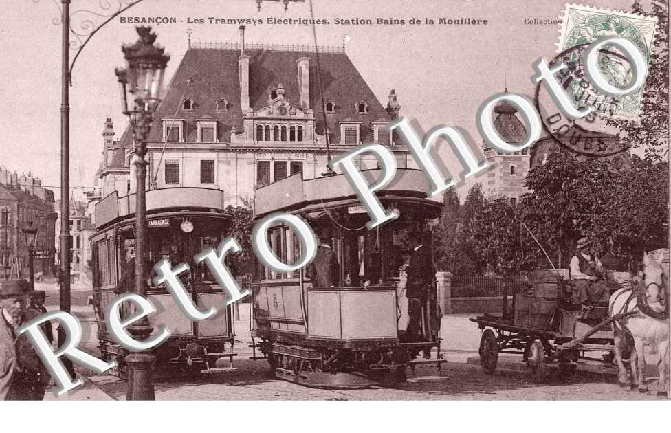 les tramways electriques station bains de la mouilleres
