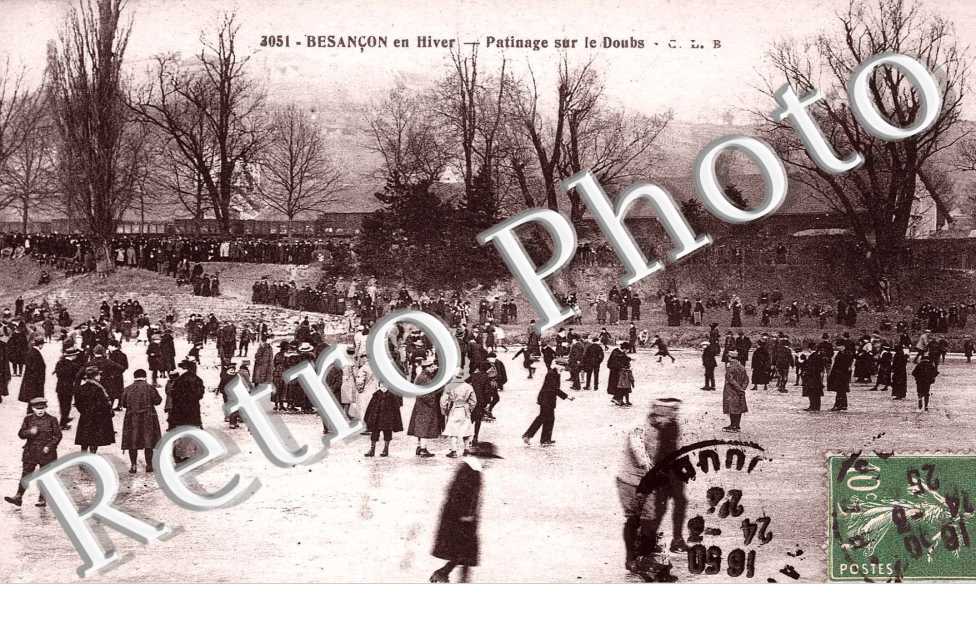 patinage sur le Doubs