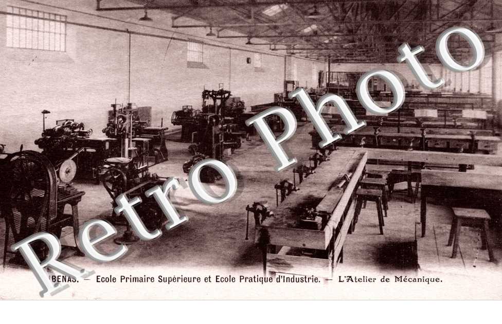 Ecole primaire superieure et ecole pratique d'industrie L'atelier de mecanique