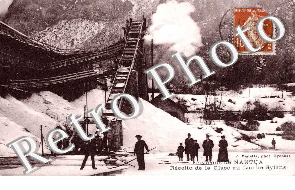 recolte de la glace au Lac de Sylans