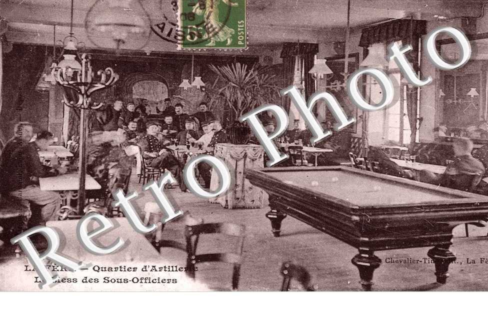 quartier d&#039;artillerie Le mess des sous-officiers