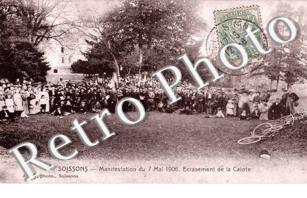 Manifestation du 7 mai 1906. Ecrasement de la calote