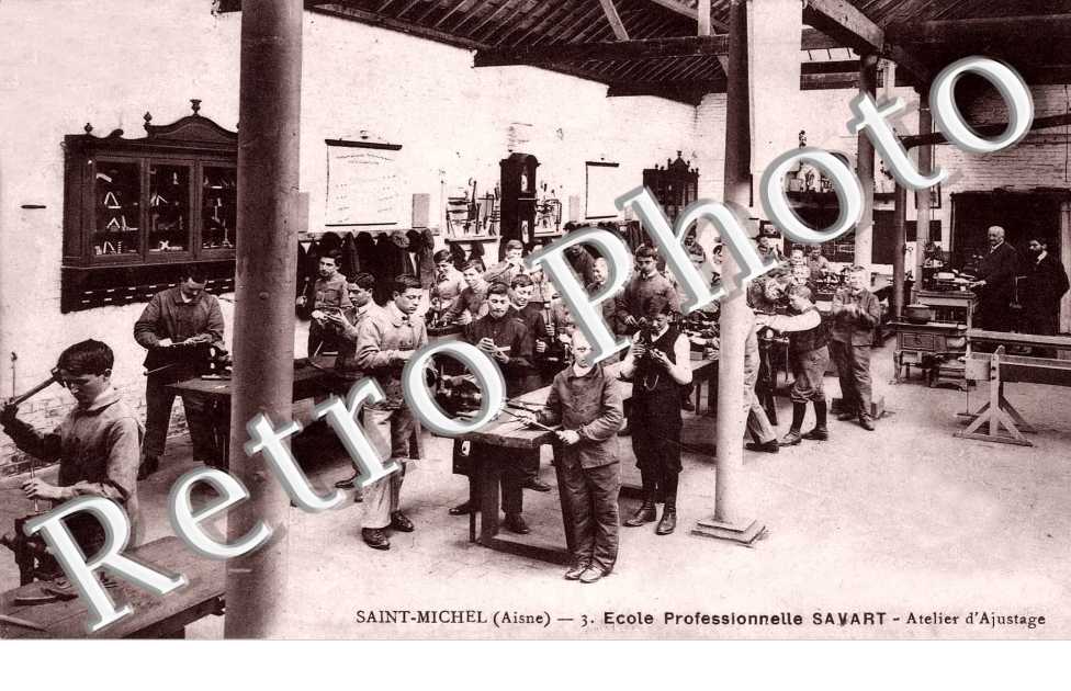 Ecole professionnelle Savart - atelier d&#039;ajustage