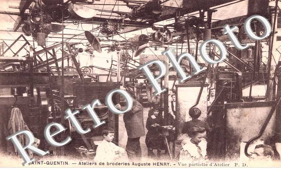 ateliers de broderies Auguste Henry  Vue partielle d&#039;atelier