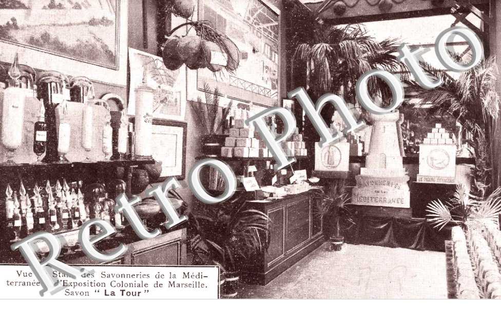 savonneries  de la Mediterranee - savon La Tour - exposition coloniale