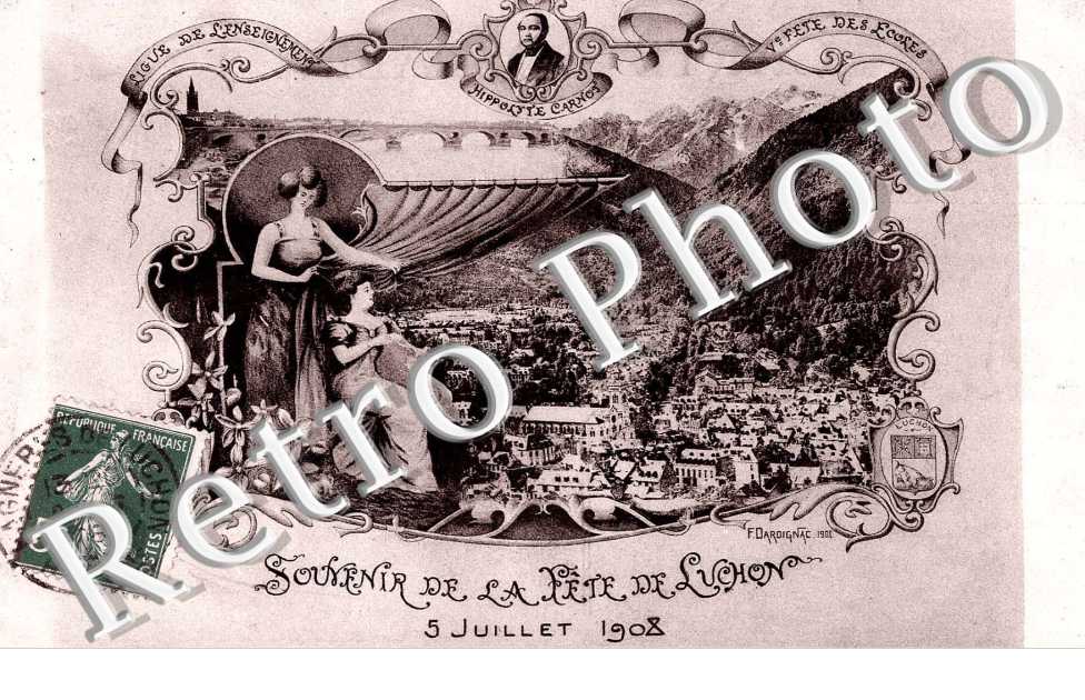 souvenir de la fete de luchon 5 juillet 1908