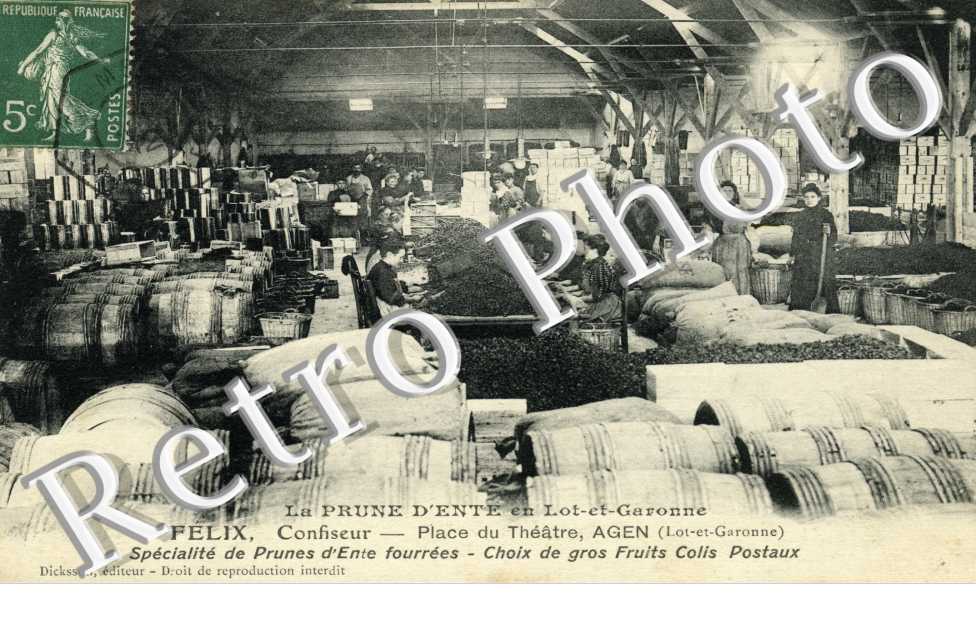 LA PRUNE D&#039;ENTE EN LOT-ET-GARONNE. FELIX, Confiseur - PLace du Theatre