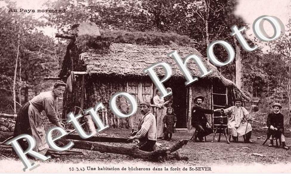 une habitation de bucherons dans la foret