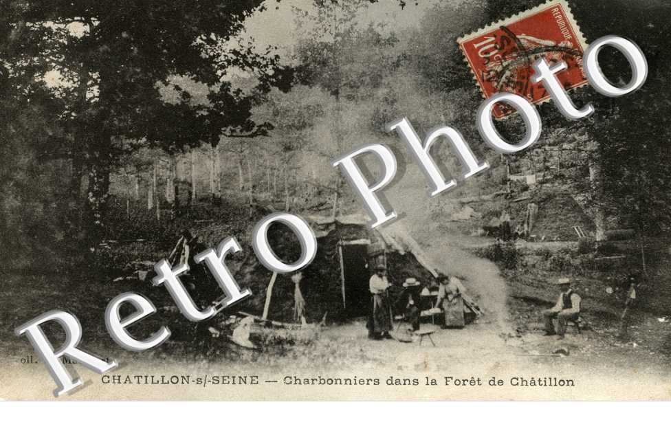 charbonniers dans la foret de Chatillon