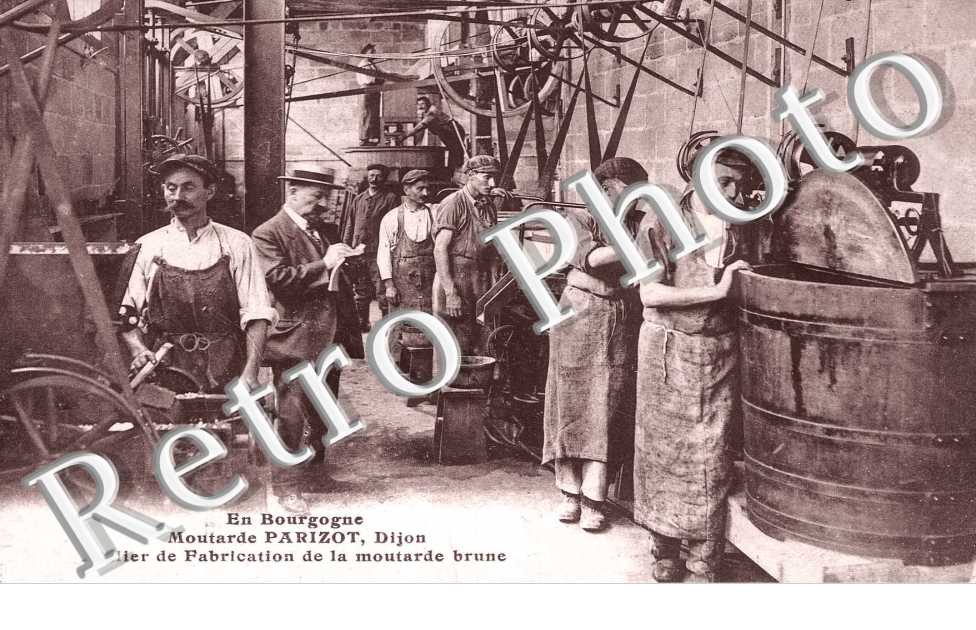 moutarde Parizot atelier de fabrication de la moutarde brune