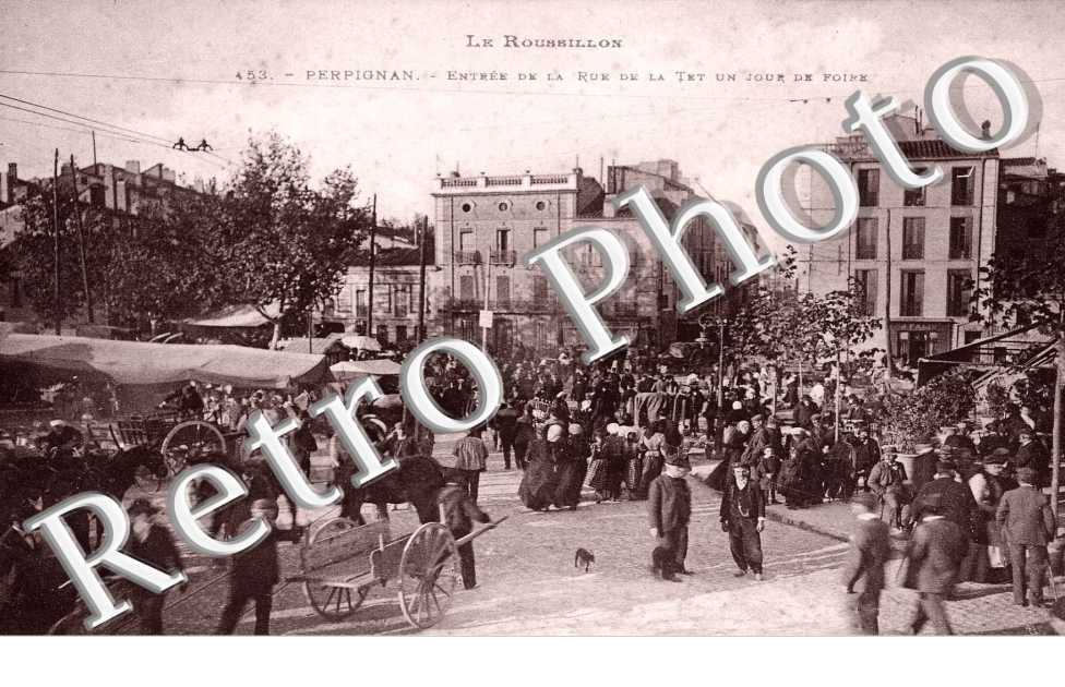 la rue de la Tet un jour de foire  edit Labouche nÂ° 453