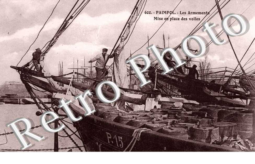 les armements, mise en place des voiles