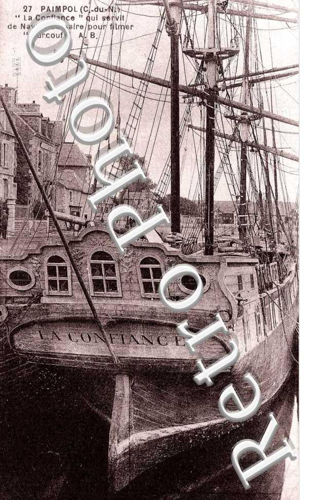 La Confiance qui servit de navire corsaire pour filmer "Surcouf"