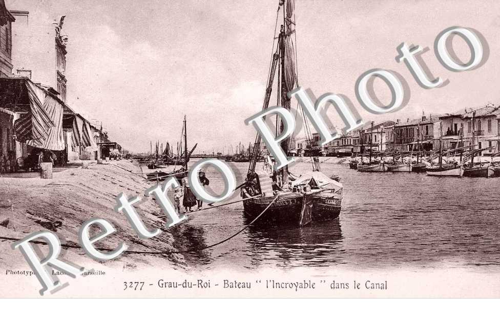 bateau l'Incroyable dans le canal