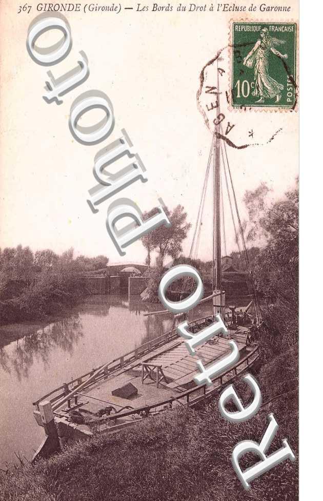 Les Bords du Drot a l&#039;Ecluse de Garonne