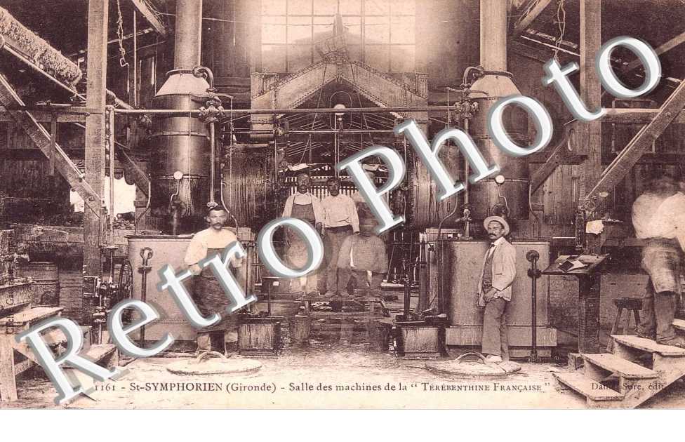 Salle des machines de la "Terebenthine Francaise"