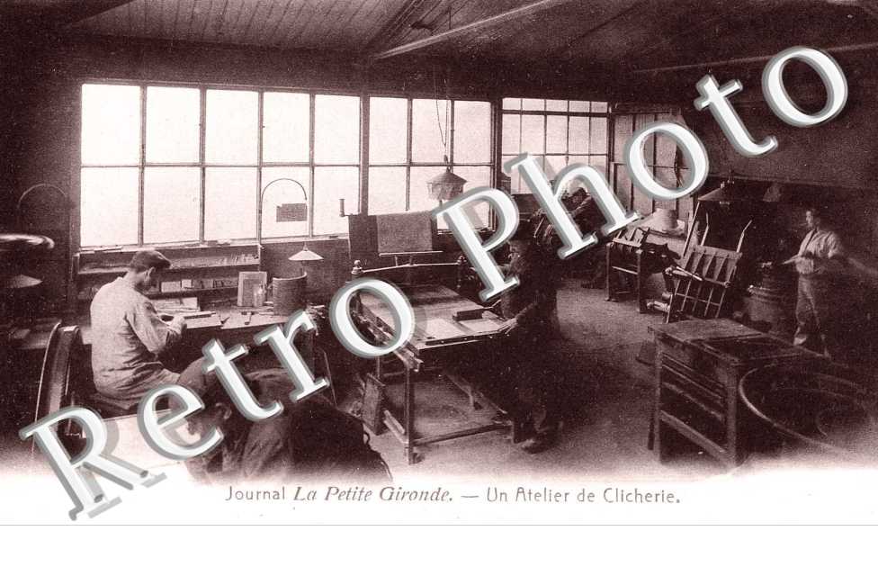 journal "la petite gironde", un atelier de clicherie