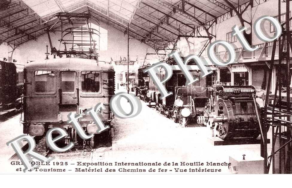 1925 exposition de la Houille Blanche materiel de chemin de fer