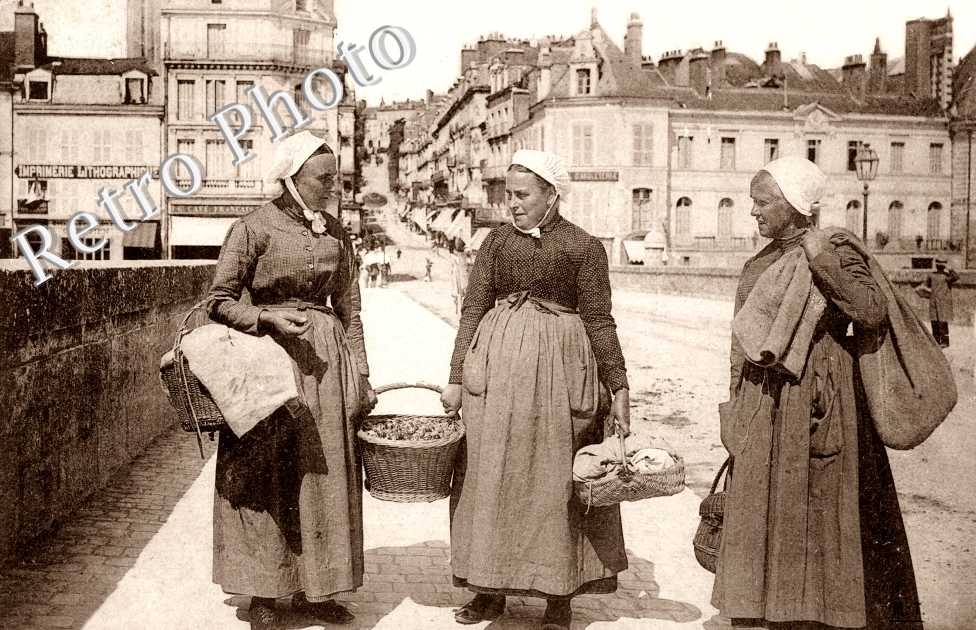 types du centre, groupe de maraicheres des environs de blois