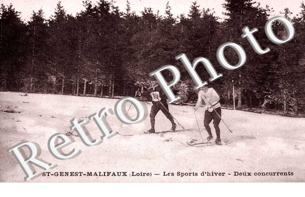 sports d&#039;hiver - deux concurrents