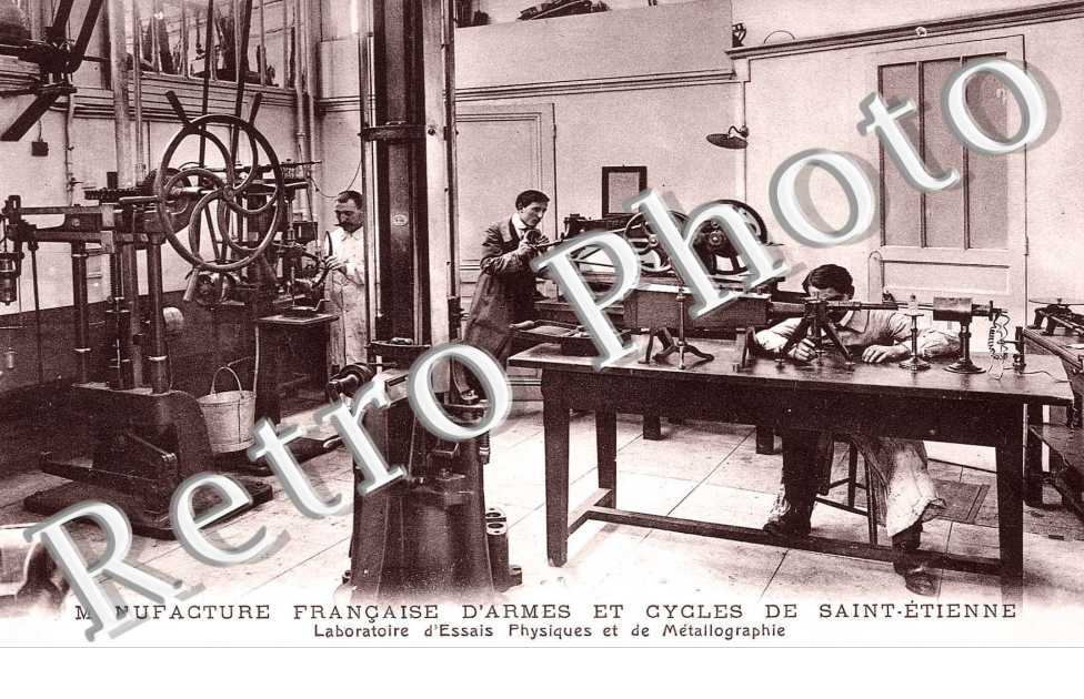 manufacture francaise d'armes et cycles de st etienne, laboratoire d'essais physiques et de metallograp