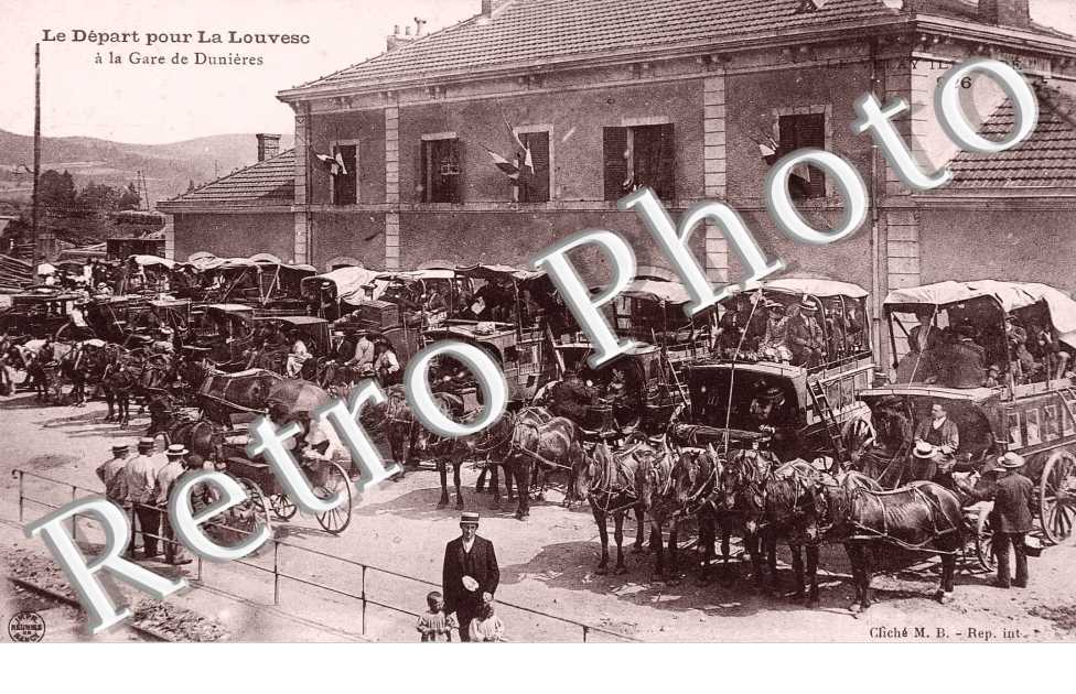 le depart pour la louvesc a la gare de dunieres