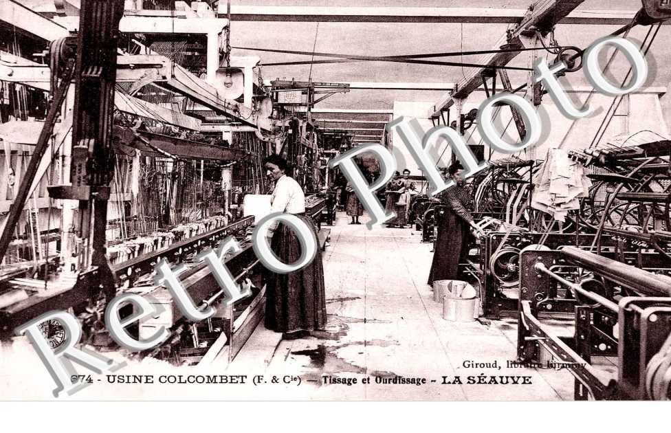 tissage et ourdissage, usine Colcombet