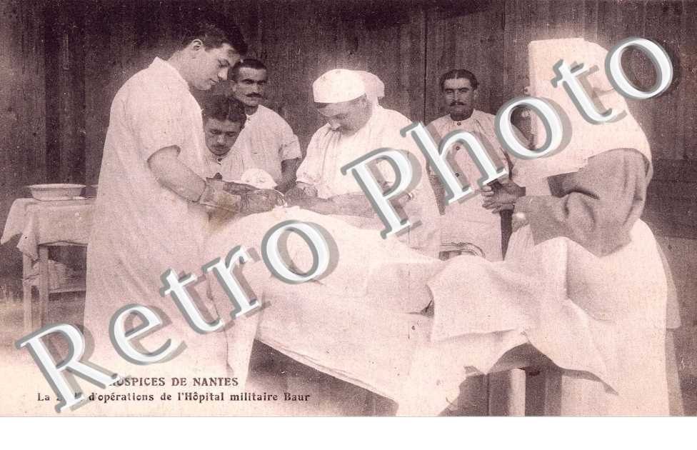 hospice de nantes, la salle d&#039;operations de l&#039;hopital militaire baur