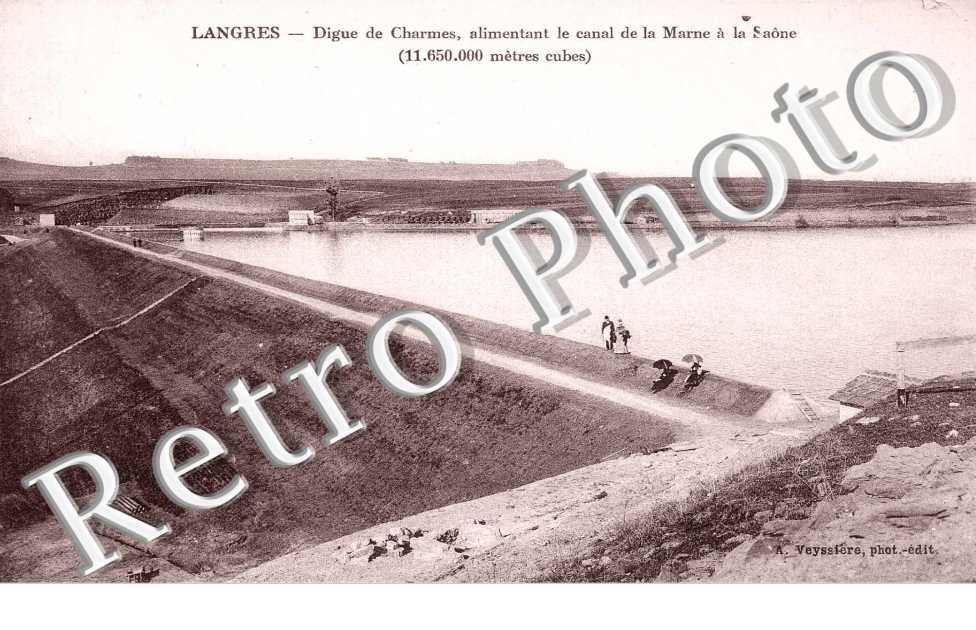 digue de Charmes, alimentant le canal de la Marne a la Saone