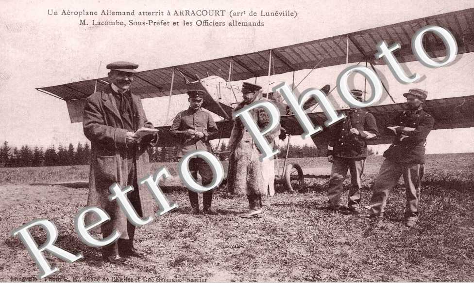 un aeroiplane allemand atterri a Arracourt