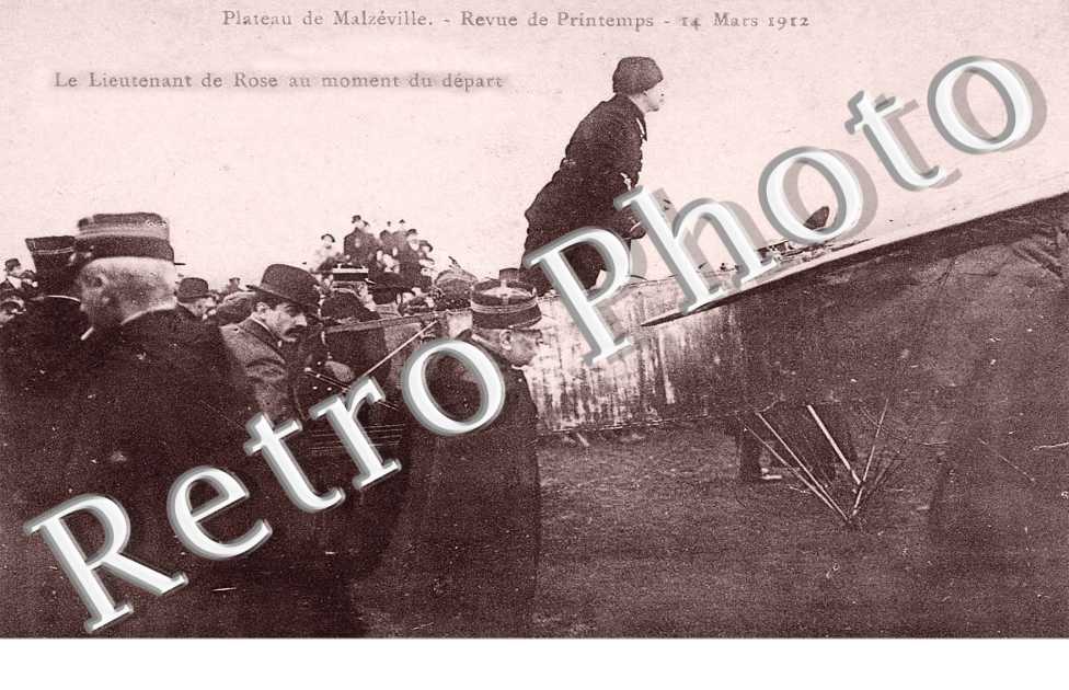 Revue de Printemps - 14 mars 1912 - le lieutenant de Rose au moment du depart