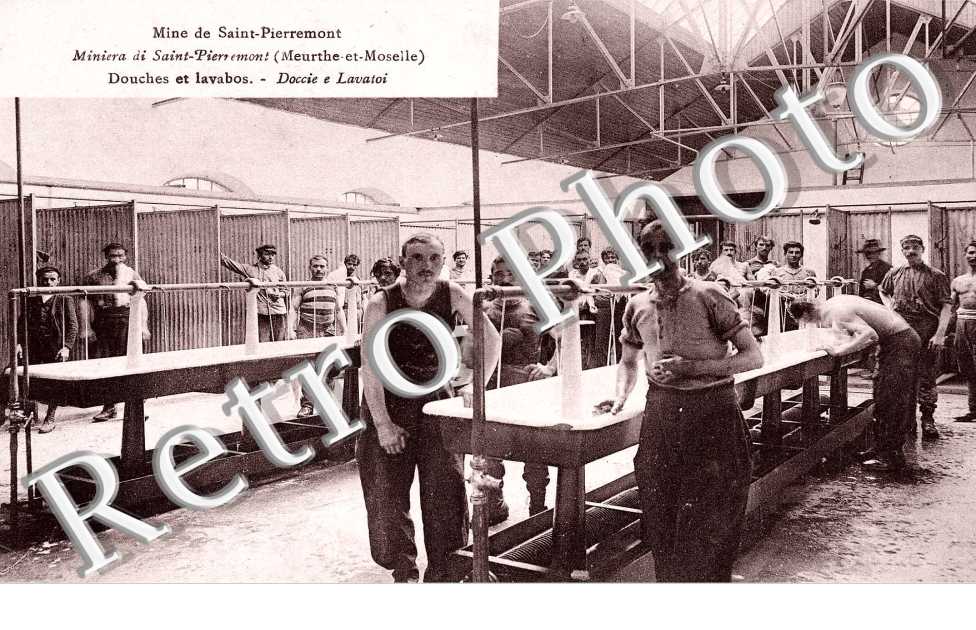 Douches et lavabos - Mines de St-Pierremont