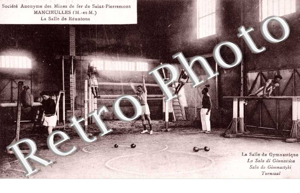 mines de St pierremont - la salle de gymnastique