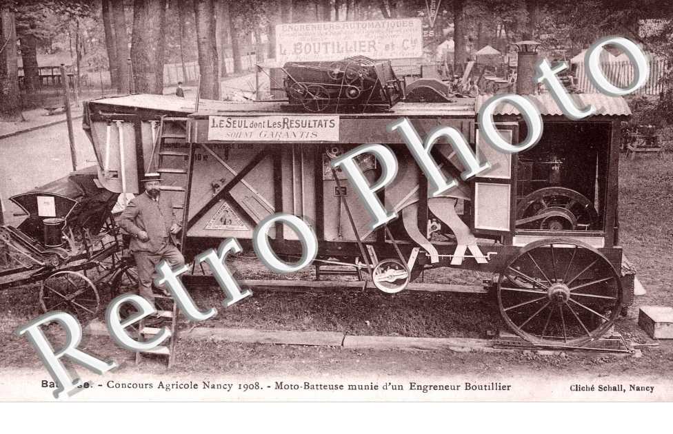 concours agricole nancy 1908 Moto-Batteuse munie d&#039;une engreneur Boutillier