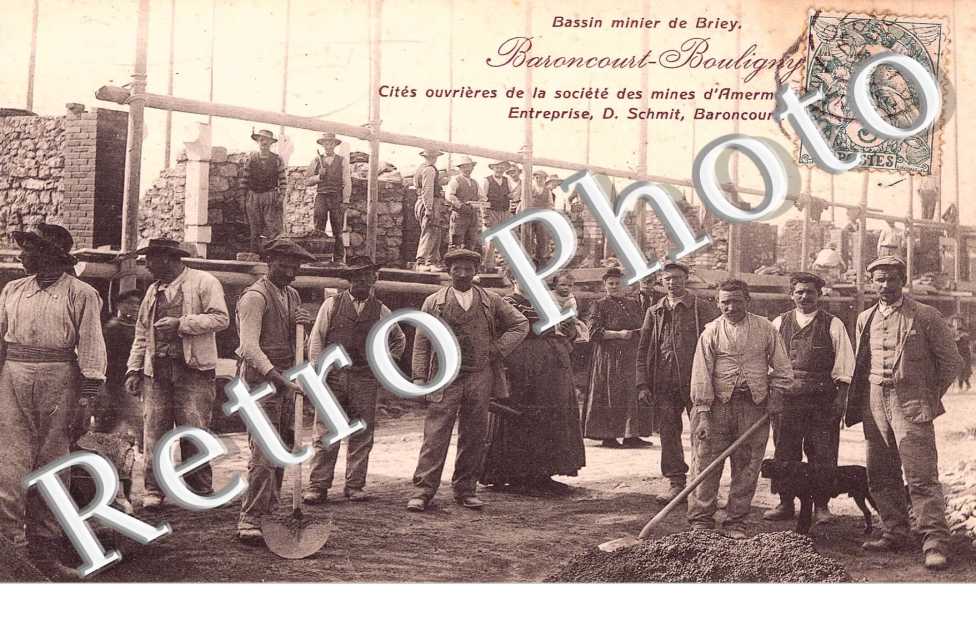 Cites ouvrieres de la societe des mines d'Amermont - entreprise D. Schmit Baroncourt