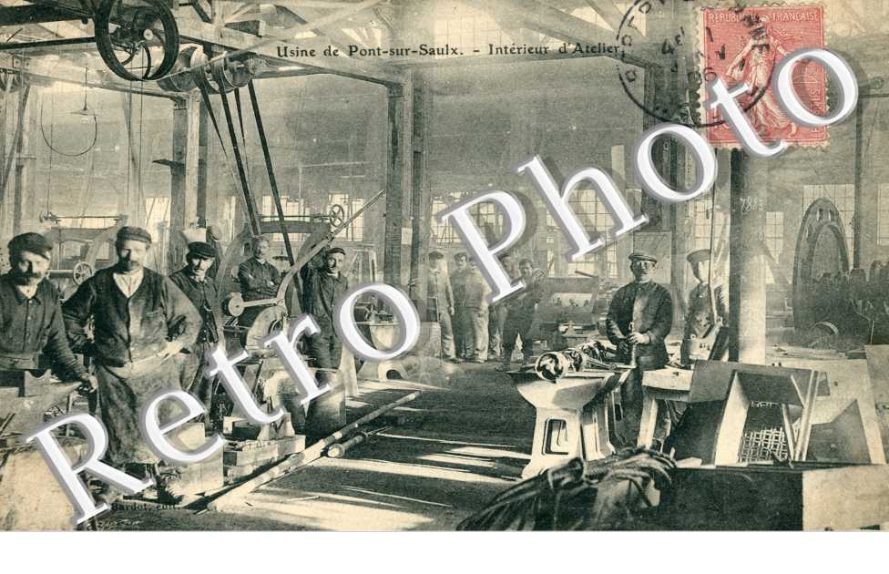 Usine de Pont-sur-Saulx - Interieur d'Atelier