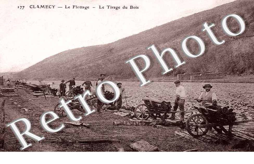 le flottage - le tirage du bois