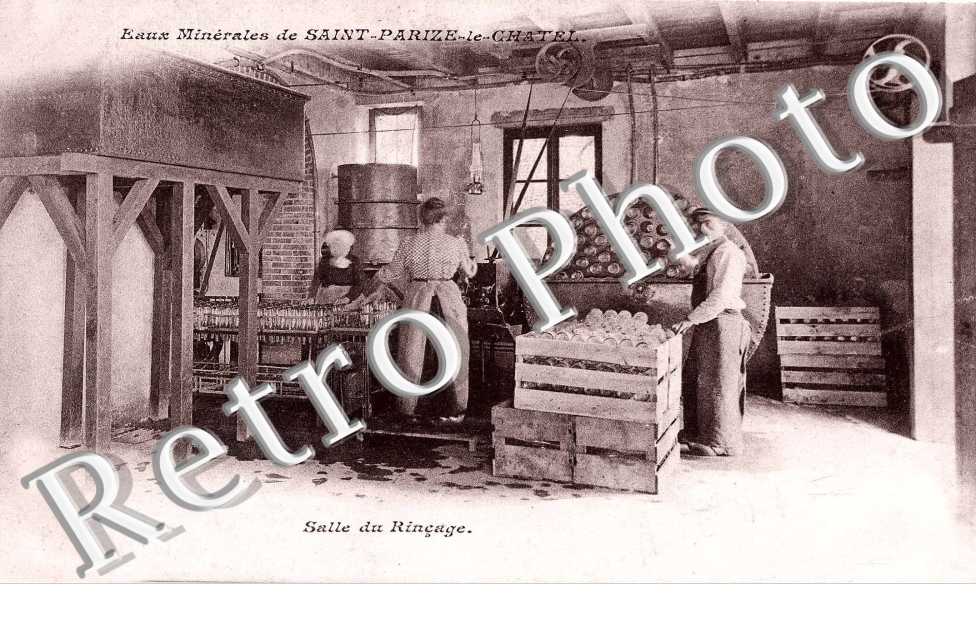 Eaux minerales - salle de rincage