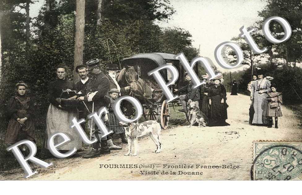 FRONTIERE FRANCO-BELGE VISITE DE LA DOUANE