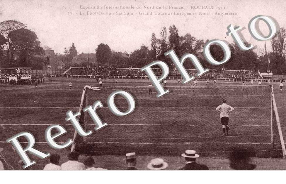 football au stadium - grand touyrnoi europeen - exposition internaionale 1911