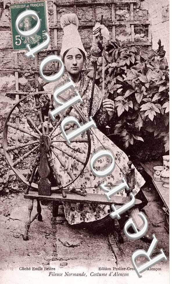 Fileuse normande - Costume d'Alencon