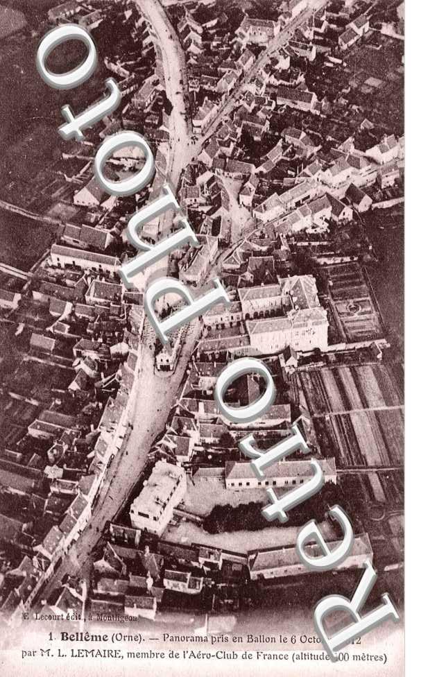 Panorama pris en ballon le 6 oct 1912